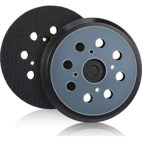 2 Pièces 125mm Tampon de Ponceuse de Remplacement Orbitale à Crochet et Boucle à 8 Trous Plateau de Ponçage (Bleu,) (1/4)