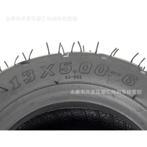 Beach buggy 168 go-kart electric scooter accessories 13X5.00-6 road tires tubeless tires 6-inch tires (1/4)
