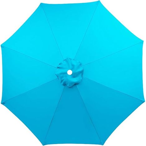 Toile de rechange pour parasol avec aération supérieure, toile de rechange pour parasol de 2 à 3,5 m, toile de rechange pour parasol d'extérieur, 6/8 baleines, toile de rechange pour parasol (6 balein