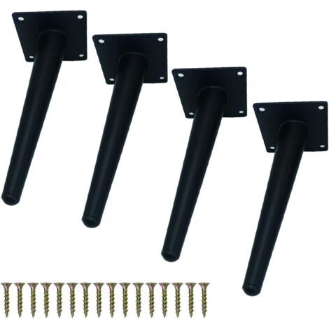 Möbelbeine Sofabeine Kippbare Tischbeine Metallmöbelbeine Kippbare Sofabeine Konische Möbelbeine Stützbeine Stuhl Tischschränke 4 Stück (10 cm)