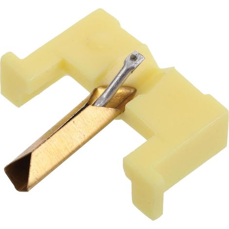 Aiguille de Remplacement pour Cellule Vinyle Jaune en Plastique et Métal, Stabilité de Lecture et Clarté Sonore Améliorée pour Platine Vinyle et Soirées à Domicile (1/5)