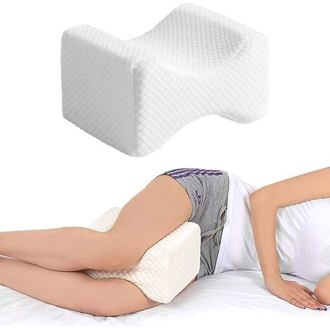 Cuscino Gambe Memory Foam Ginocchia Ergonomico Aiuto Corretta Posizione Fodera Rimovibile Supporto Dormire Sul Fianco Riposa Lato Contro Mal Di Schiena Problemi Posturali Cuscini Dormire Sano Prodotto (1/5)