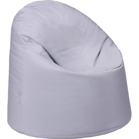 Ready Steady Bed - Pouf per bambini per giocare e rilassarsi, Pouf a sacco resistente all'acqua per bambini, 65x60x60 cm Poltrona pouf per bambini per interni ed esterni - Argento (1/5)