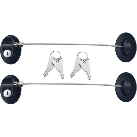 3 Pièces de Serrure de la Porte du Réfrigérateur Serrure Adhésive Forte de Porte du Congélateur Verrou de Tiroir de Fichie