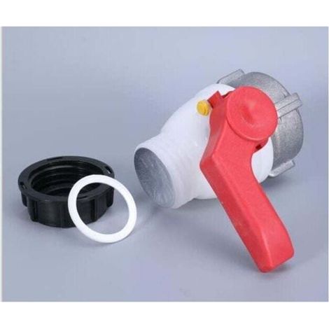 Vanne À Bille DN50 Aluminium Pour Cuve IBC 1000L Robinet Acide Alcalis Résistant Écrou Flottant (1/4)