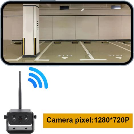 Camera de recul sans fil WiFi 2,4G – Vision nocturne HD 720P avec panneau solaire (1/5)