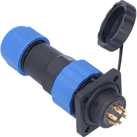 SP206 3-poliger wasserdichter Stecker, 380 V AC quadratischer Luftfahrtstecker, Lötanschlussadapter, industrieller Elektrostecker für die Verkabelung (1/5)