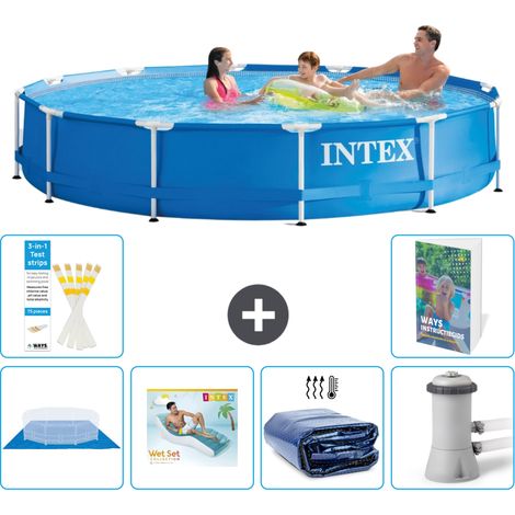 Frame Pool Rund - 366x76 cm - 7-teilig S171