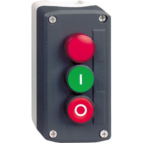 Bouton-poussoir encastré Schneider Electric série Harmony XALD N/F, N/O Polycarbonate Gris foncé/gris clair IP66, IP67 ( Prix pour 1 ) (1/3)
