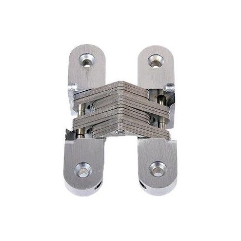CERNIERE OVALI INVISIBILI A LAMELLE - ACCIAIO NICHELATO MM 95,3X19 CF=PZ 2- 5 confezioni