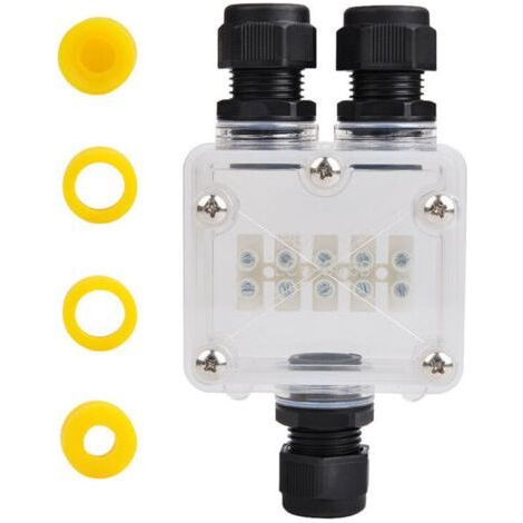 Boîte de Jonction, Connecteur Étanche Ip68, Boîte de Dérivation Étanche 3 Voie, Connecteurs Boîte pour Câble Ø 4 à 14mm, Éclairage à LED, Panneau d'Affichage (1/5)