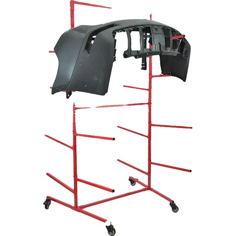 Étagère de rangement, construction en métal, quatre niveaux, installation au sol, design non pliable, utilisations multiples (1/5)