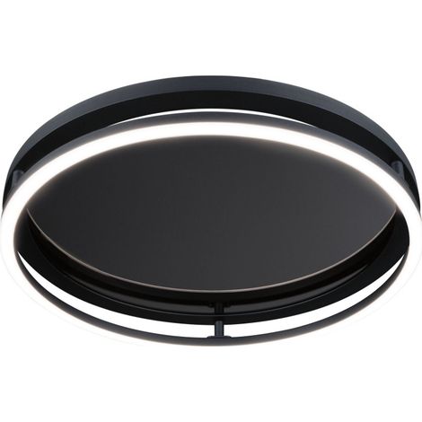 Paulmann LED Deckenleuchte Spaceglow One schwarz matt Ø 39 cm RGBW Deckenlampen (1/3)