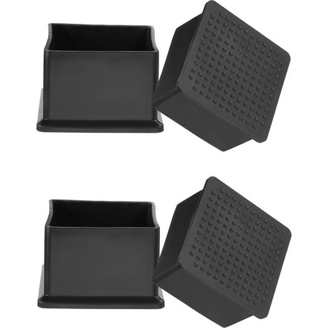 4 Paquets Bouchons de Trou en Plastique Carré de 2 Pouces Noir (1/5)