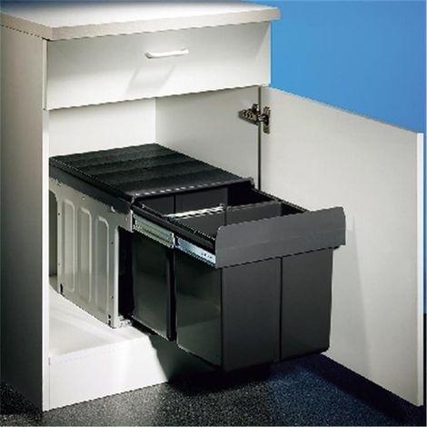 Wesco Double Master 2 DS, Abfallsammler für Eckschränke, anthrazit (1/3)