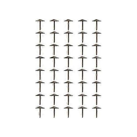 Pachet 40 cuie décoratif din alama, 12 x 12 mm, bronze (1/3)