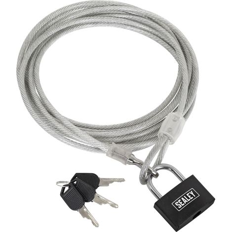 Sealey SHGCL3 Motorcycle Cable Lock 3m (1/4)