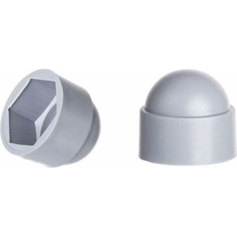 （Gris）Cache-écrous M10 pour clé de 17， 100 pcs. (1/2)