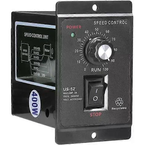 HONORNIC - Régulateur de vitesse US52 : efficace, haute qualité, format mini, facile à transporter, accessoires moteur, moniteur, durable et performant. (1/5)