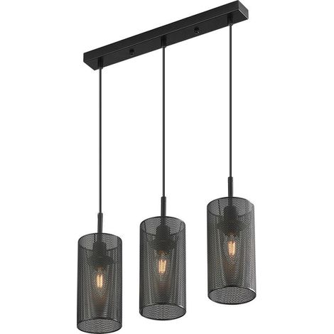 Suspension décorative 3xE14 23W IP20 – Noir (1/4)