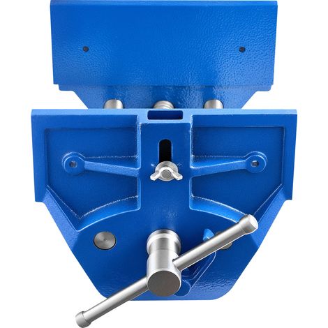 VEVOR Tornillo de Banco para Carpintería de Liberación Rápida, Ancho de Mordaza 18 cm, Apertura de Mordaza 20 cm, Construcción de Hierro Fundido, con Tope Frontal Ajustable, 400 x 180 x 160 mm