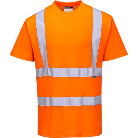 Hi-vis T-Shirt Mc Coton Comfort Farbe: Orange Größe L - Portwest