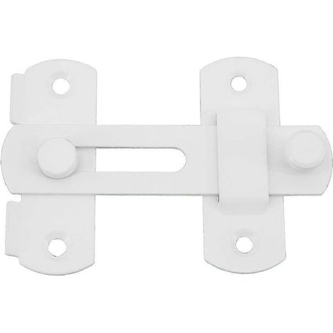 Loquet de porte coulissante, verrou de porte à bascule, loquet à boucle avec vis pour porte, fenêtre, armoire (1/5)