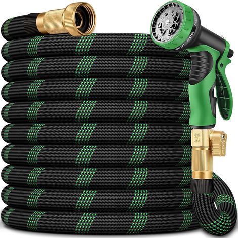 Tuyau d'arrosage extensible et flexible pour l'arrosage, le nettoyage extérieur et le lavage des véhicules.-AquaForge (1/5)
