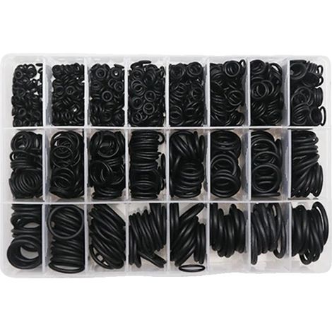 Ensemble de joints toriques en caoutchouc, matériau en nitrile silicone, applications d'étanchéité polyvalentes, 1200pcs (1/2)