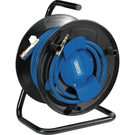 Draper 20M Heavy-Duty Air Hose Reel with Swivel and Locking Mechanism - Model 70838 (1/5)