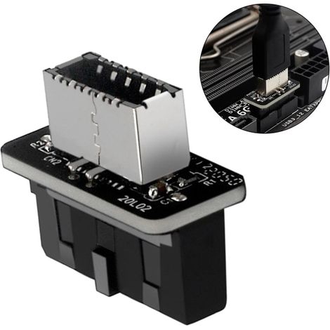 Adaptateur convertisseur USB 3.0 interne vers USB 3.1/3.2 Type C frontal Type E (1/5)
