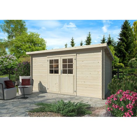 Casetta in legno non trattato Nora B 406X292