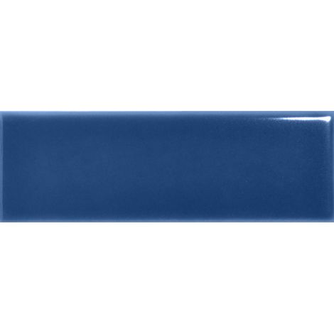 Carrelage sol / mur briquette rectangulaire uni bleu foncé brillant 5X15 cm FÄRGBLOCK LUCIDO OCEANO FGB105L (vendu par boite de 0,60m2)