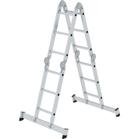 MUNK Vielzweckleiter mit Nivello® Traverse 4x3 Sprossen (1/5)