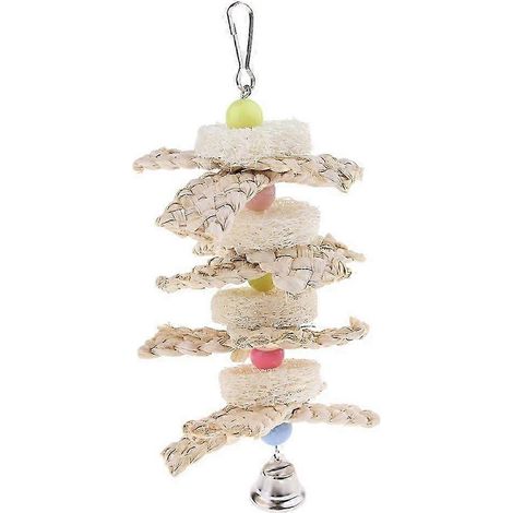 Jouets pour perroquets et oiseaux de compagnie, hamac suspendu pour cage, balançoire pour oiseaux.-wood