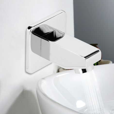 Bec de robinet de douche encastré en cuivre, forme carrée, filetage G1/2 po, accessoires de douche (1/5)