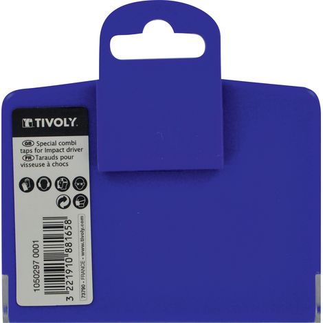 Tivoly • Confezione da 6 punte per maschiatura HSS codolo esagonale da M3 a M10 (1/2)