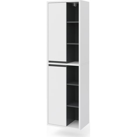 Meuble de rangement de salle de bain Viola, Blanc, 50 x 170 cm, Vicco