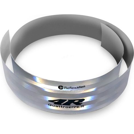 Pellicola Adesiva Omologata Retroriflettente Conspicuity 3M per Bordatura Veicoli, 50 mm x 2.5 m - Colore: BIANCO
