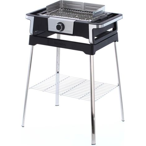 Severin – Barbecue électrique sur pieds 3000W avec sonde thermique et cuve inox – Technologie BoostZone jusqu'à 500°C – PG8118 (1/10)
