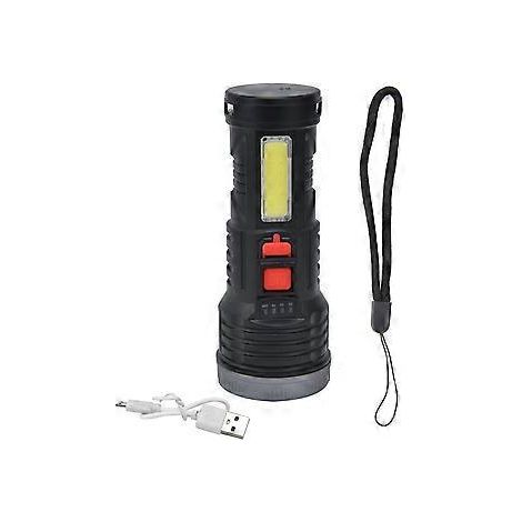 LED-Taschenlampe mit COB-Seitenlicht, USB-Ladefunktion, ultrahelle, tragbare elektrische Taschenlampe für den Außenbereich (1/5)