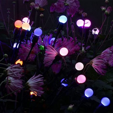 Intelligente Solar-Gartenleuchten mit Lichtsteuerung, hell, wasserdicht, 6 Farblichter (1/5)