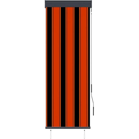 Store roulant d'extérieur 60x250 cm Orange et marron