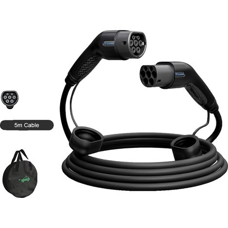 Câble de recharge EV, 11KW de puissance, 16A de courant (1/2)