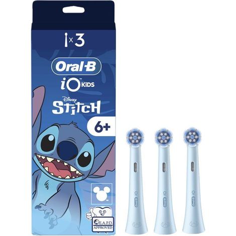 3er-Pack Stitch-Bürstenköpfe - ORAL-B - iO Kids6+ - Für Kinder - Extra weich - Für iO2 Kids - Disney - Ab 6 Jahren