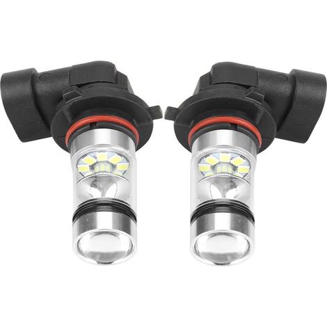 2 pièces Phare Anti-Brouillard 9006/HB4 100W blanc LED haute luminosité ampoules de phare Kit antibrouillard voiture lampe de conduite (1/5)