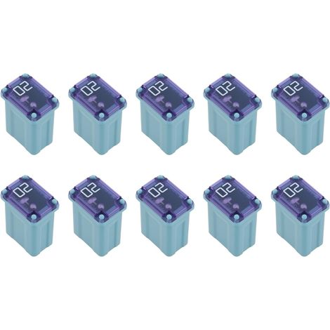 Lot de 10pcs 20A Micro-fusibles à Cartouche pour Voiture Mini-fusible pour Camion SUV Véhicule Tout-Terrain 10x15x6mm (1/5)