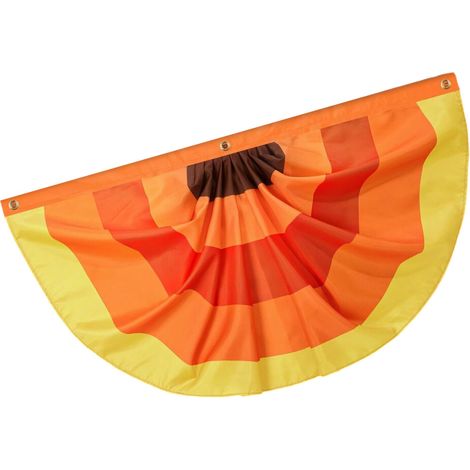 Coppia di bandiere a forma di ventaglio ispirate a [design non specificato] - 45x90 cm Stile 2