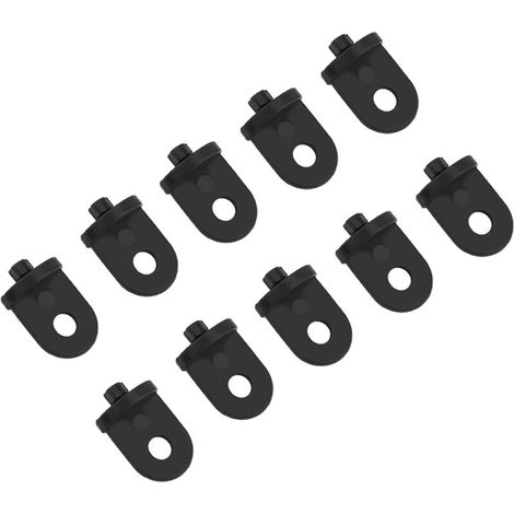50 Pièce Crochet à Effet de Serre, en plastique, kit de clips suspendus, Clips en Plastique Durable pour Serre, Cintre de Fleur de Plante Support de Plante Grimpante - Accessoire de Serre (noir) (1/5)