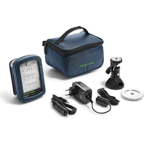 Festool – Lampe baladeuse SYSLITE KAL II-SET – 12 LED 769 lm – Alimentation 7,2 V – Support magnétique orientable – Longue durée d'éclairage
